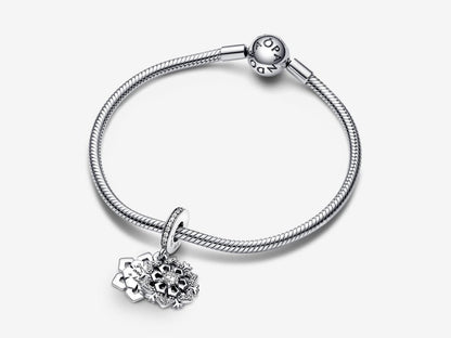 Sparkling Snowflake Double Dangle Charm