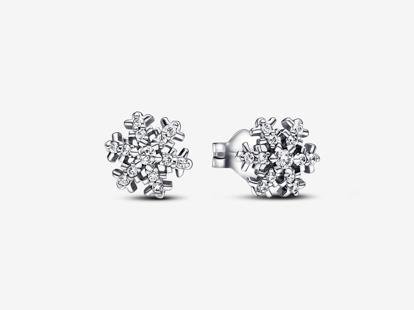 Sparkling Snowflake Stud Earrings