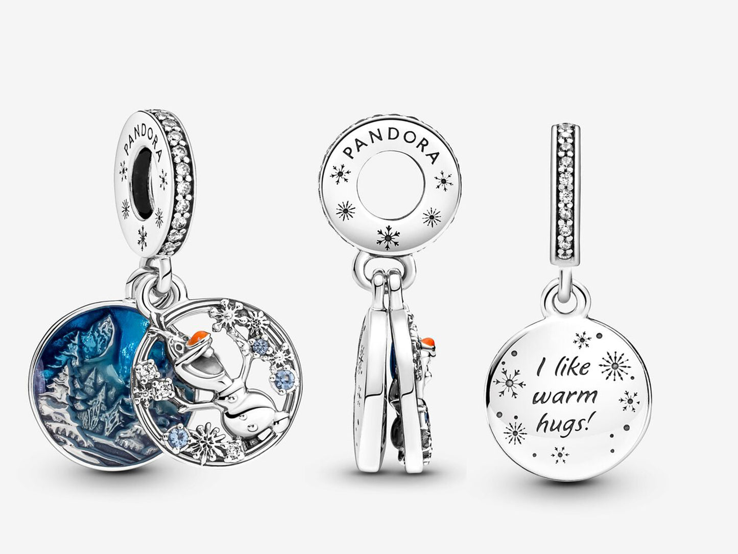 Snowman Hugs Charm