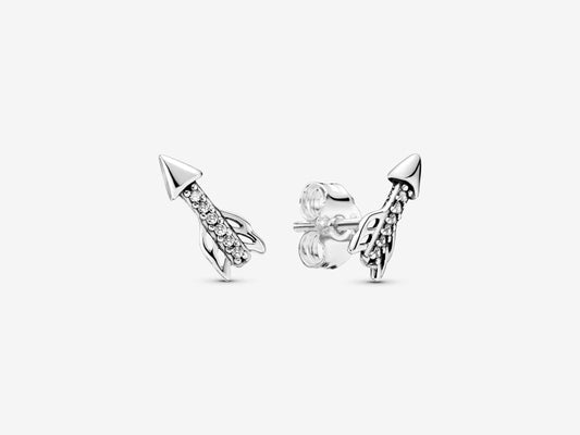 Sparkling Arrowhead Stud Earrings
