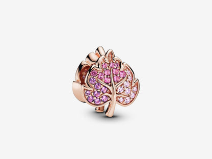 Sparkling Autumn Leaves Charm