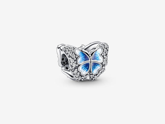 Blue Butterfly Sparkling Charm