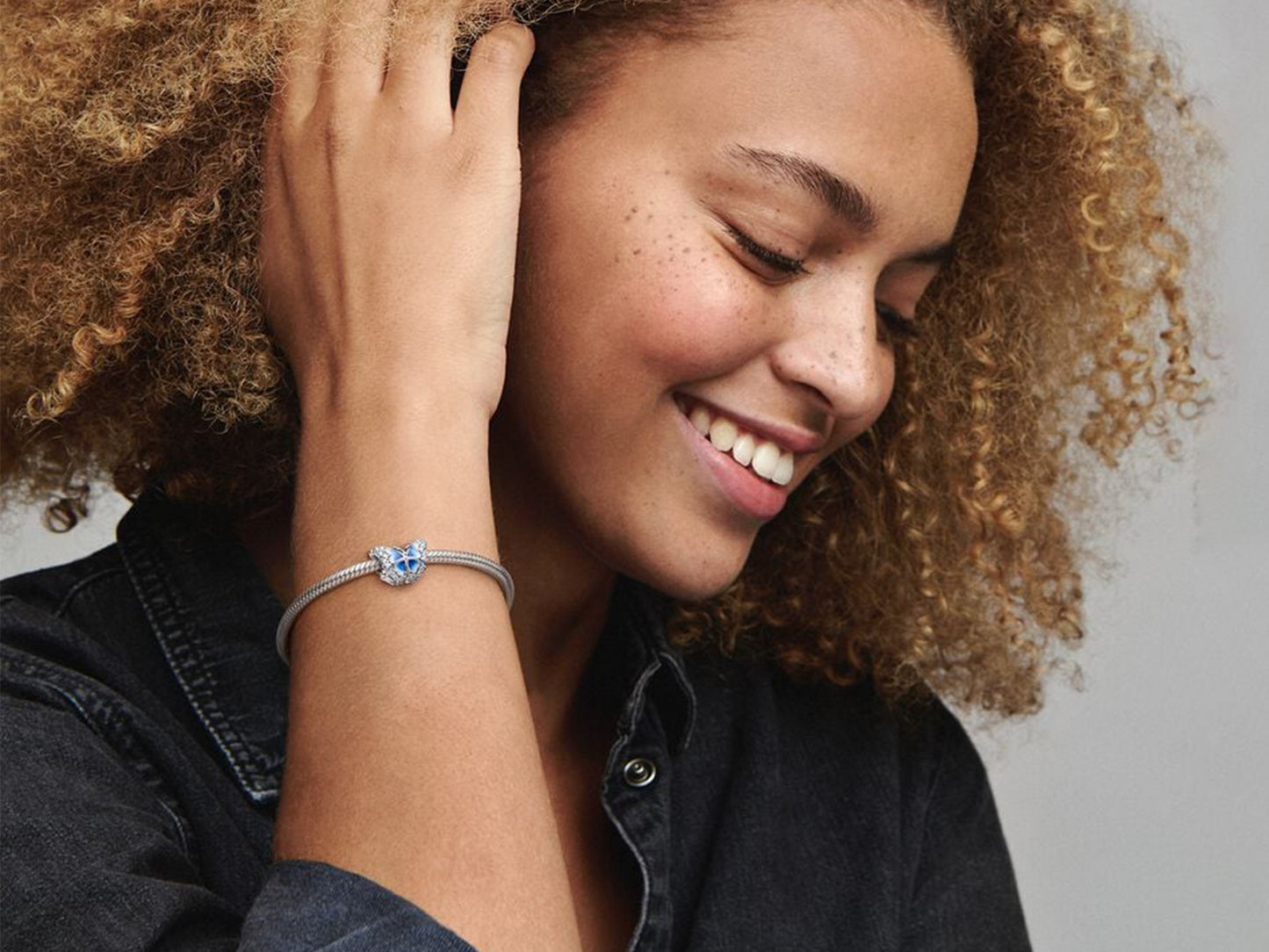 Blue Butterfly Sparkling Charm
