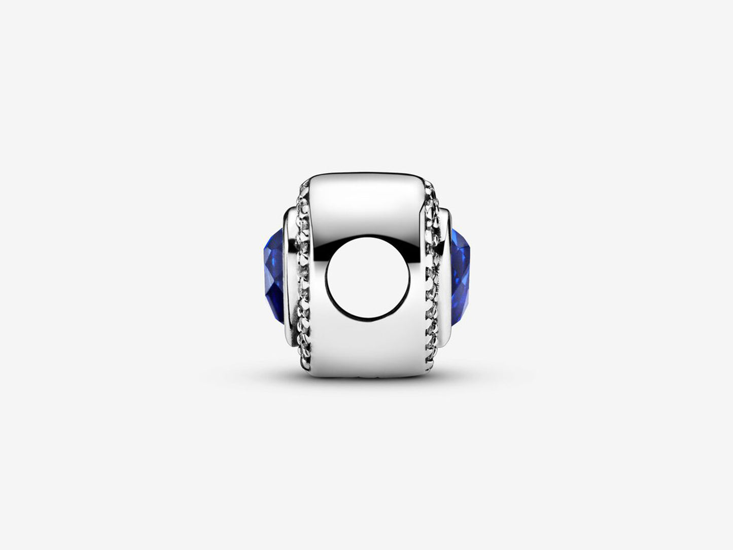 Sparkling Blue Heart Charm