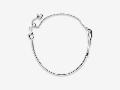 Sparkling Bow Slide Bracelet
