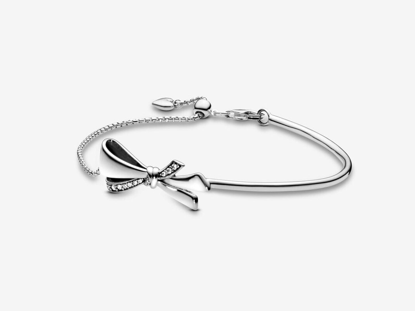 Sparkling Bow Slide Bracelet