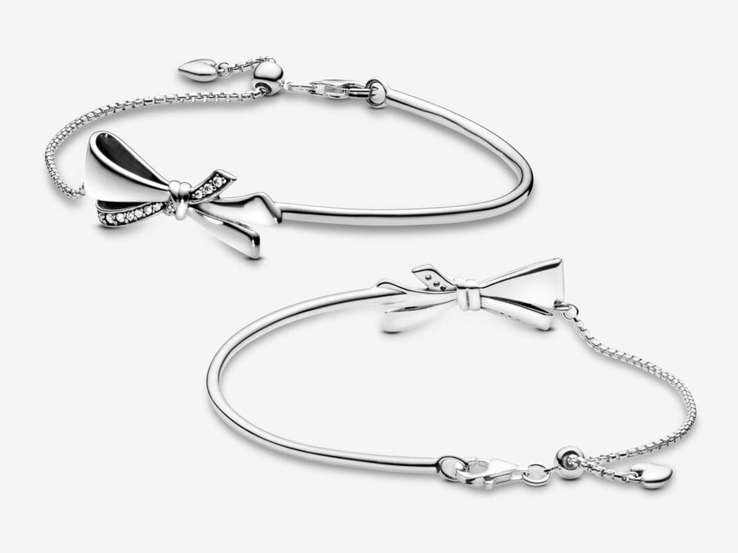 Sparkling Bow Slide Bracelet