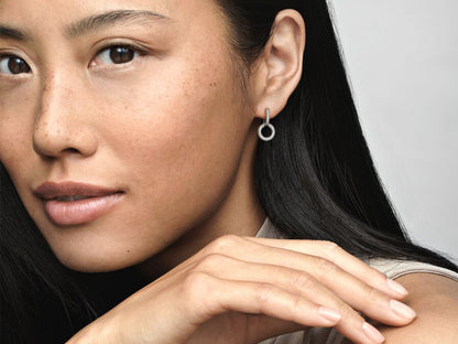 Sparkling Double Hoop Earrings