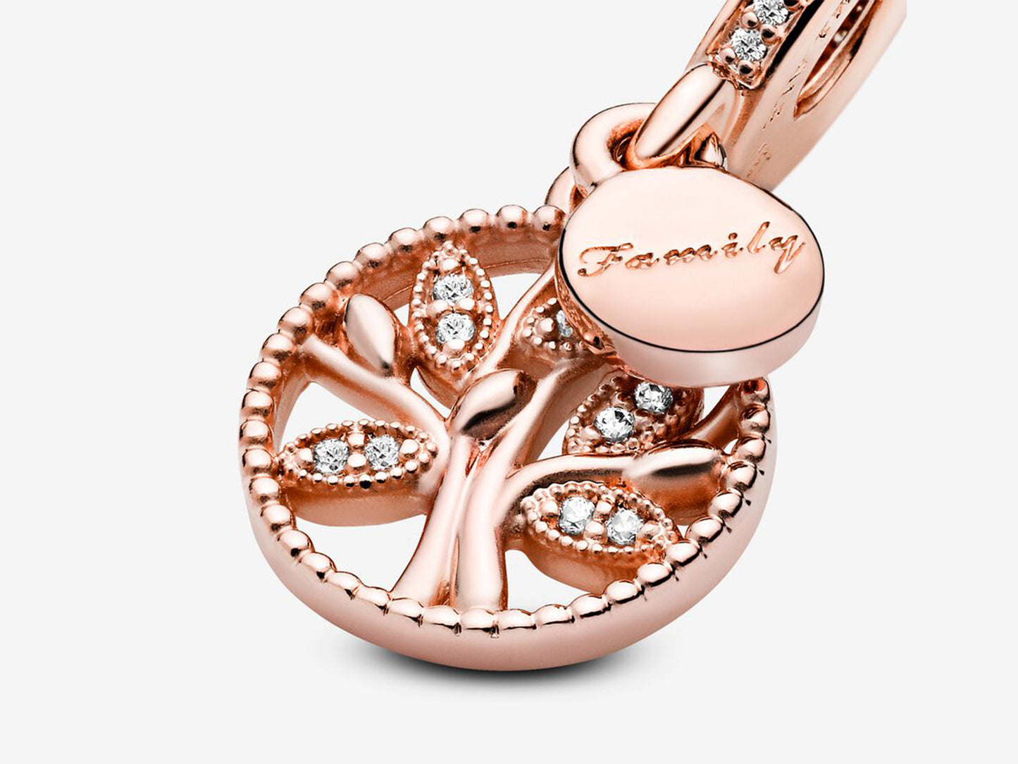 Sparkling Family Tree Dangle Charm