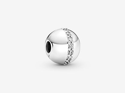 Sparkling Halo Clasp Charm
