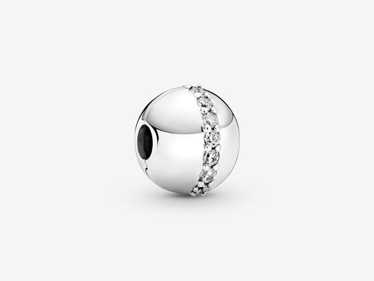 Sparkling Halo Clasp Charm