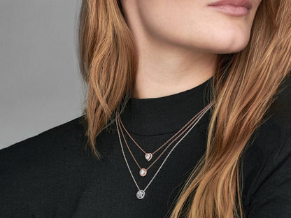 Sparkling Heart Collier Necklace