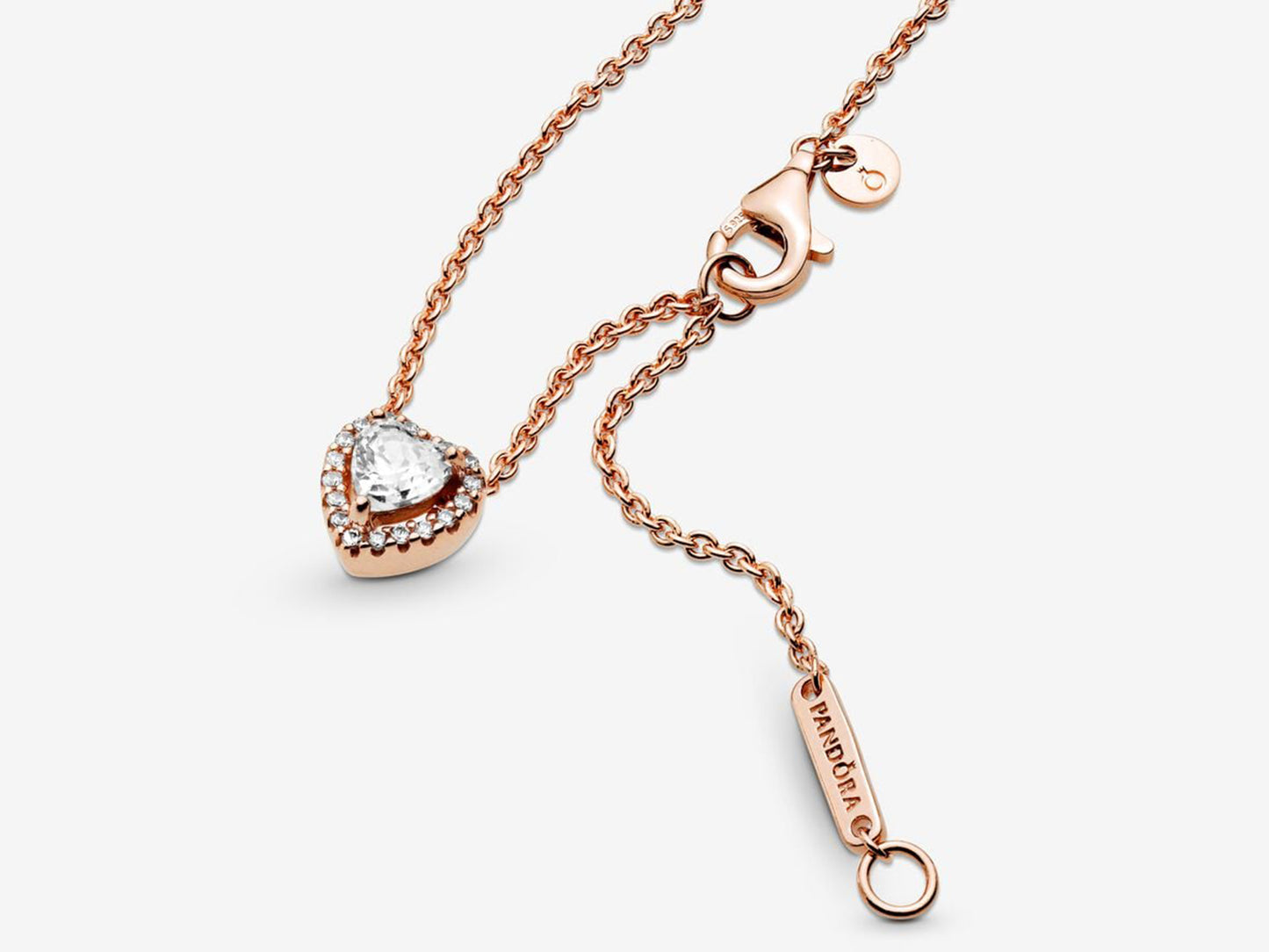 Sparkling Heart Collier Necklace