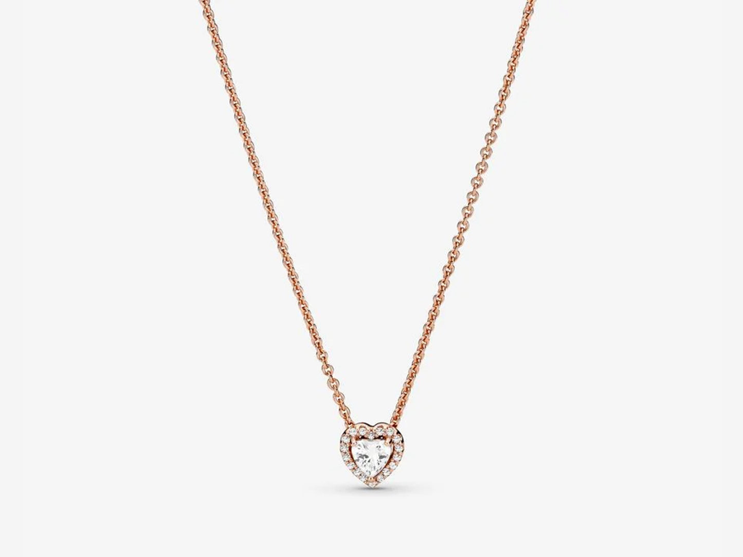 Sparkling Heart Collier Necklace