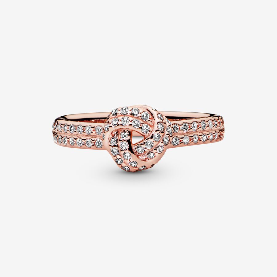 Shimmering Knot Ring