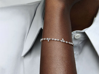 Sparkling Herbarium Cluster Chain Bracelet