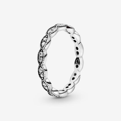 Sparkling Leaf Ring