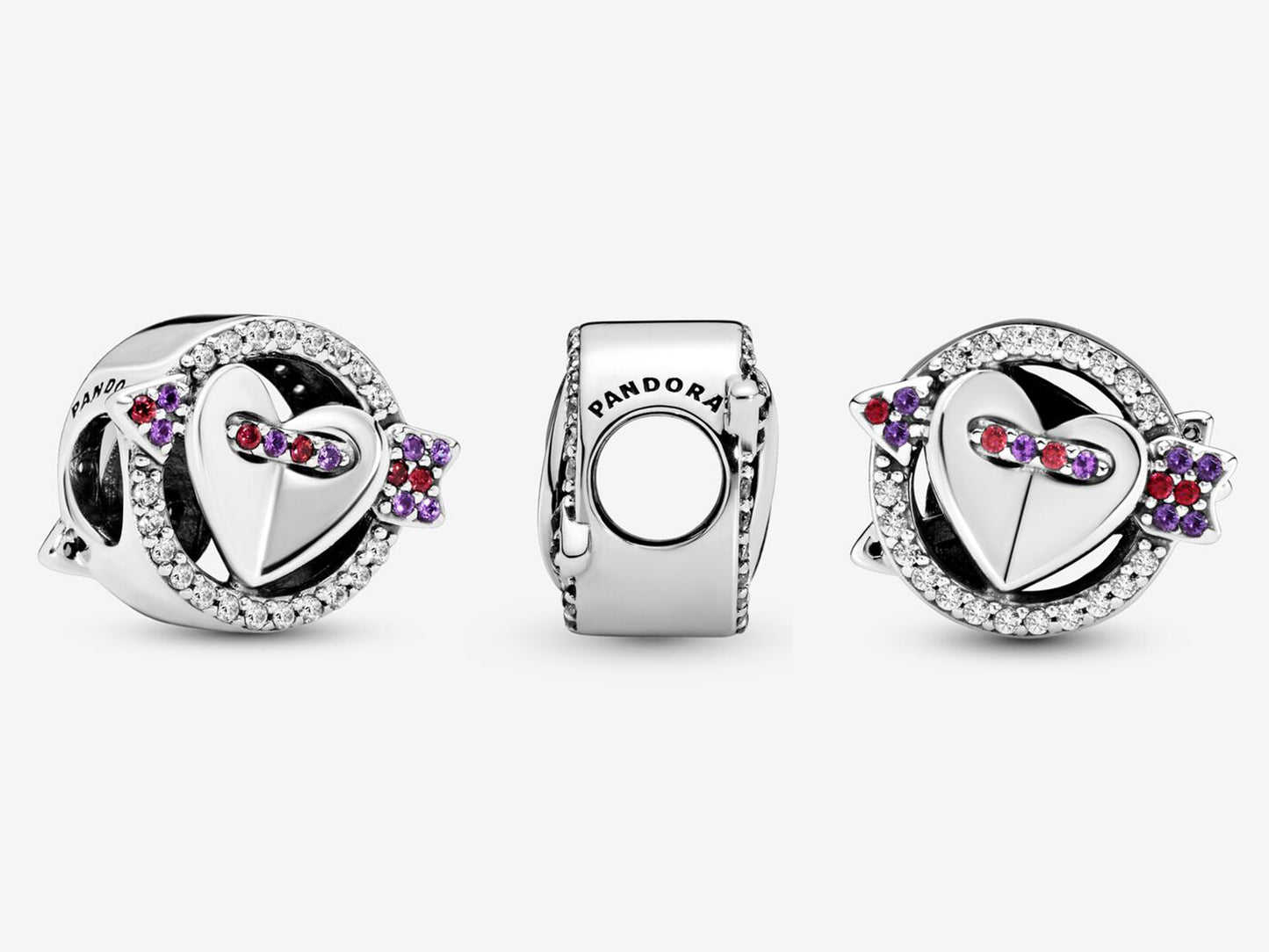 Sparkling Love Arrow Charm