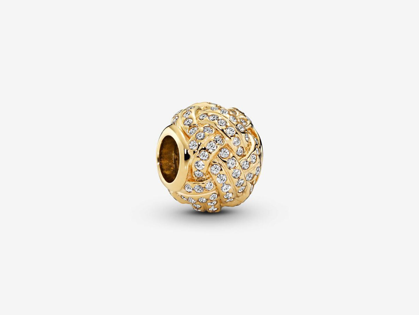 Sparkling Love Knot Charm