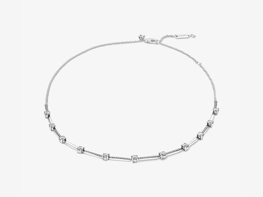 Sparkling Pavé Sectioned Necklace