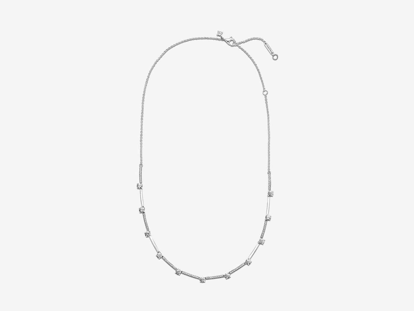 Sparkling Pavé Sectioned Necklace
