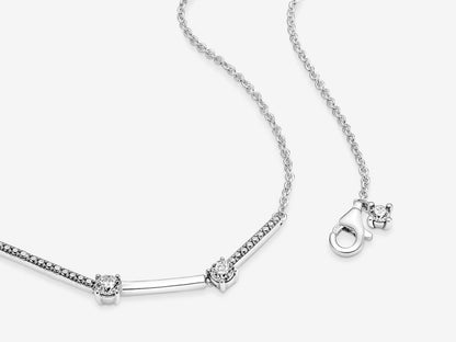 Sparkling Pavé Sectioned Necklace