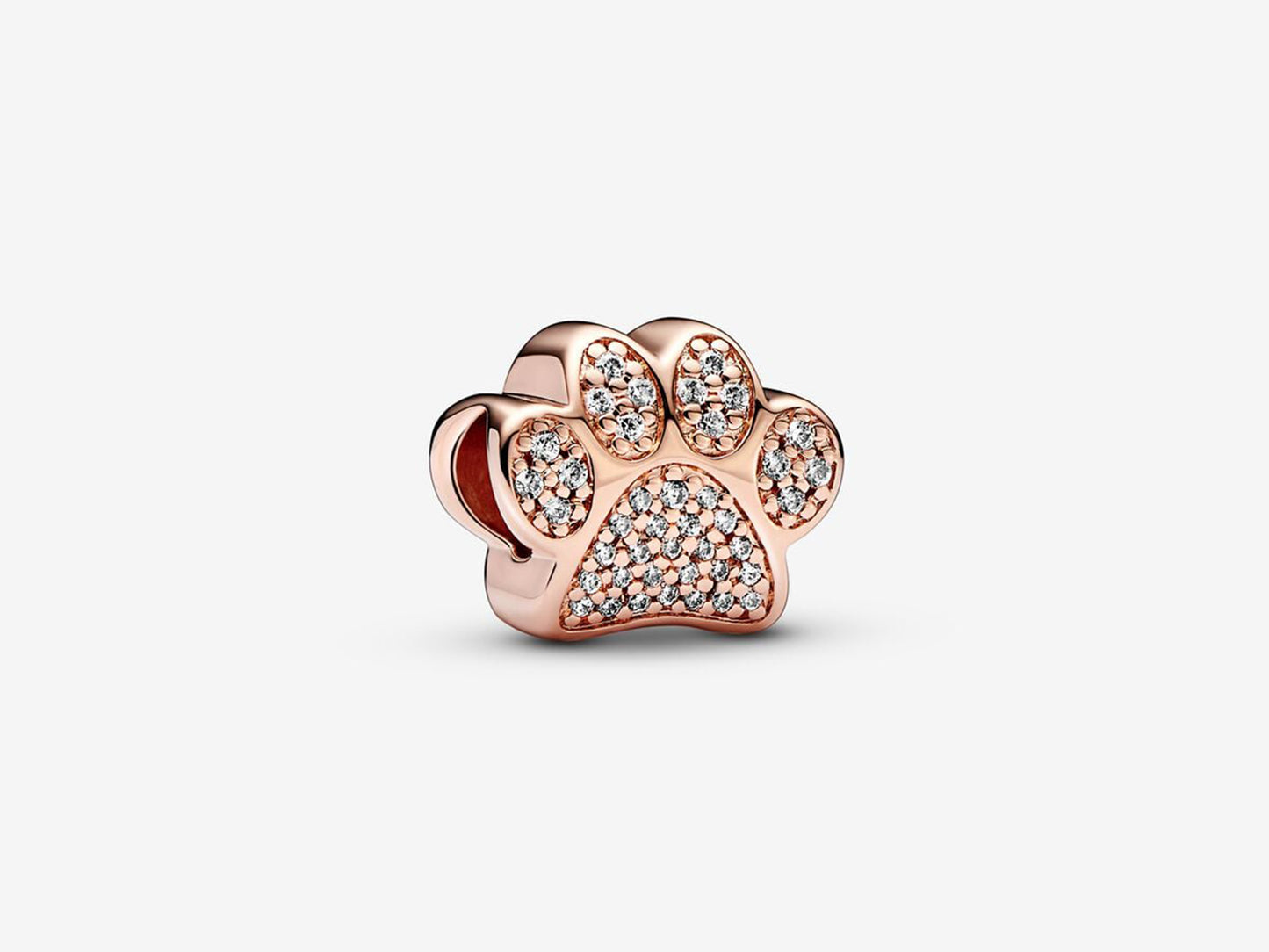 Sparkling Paw Print Charm