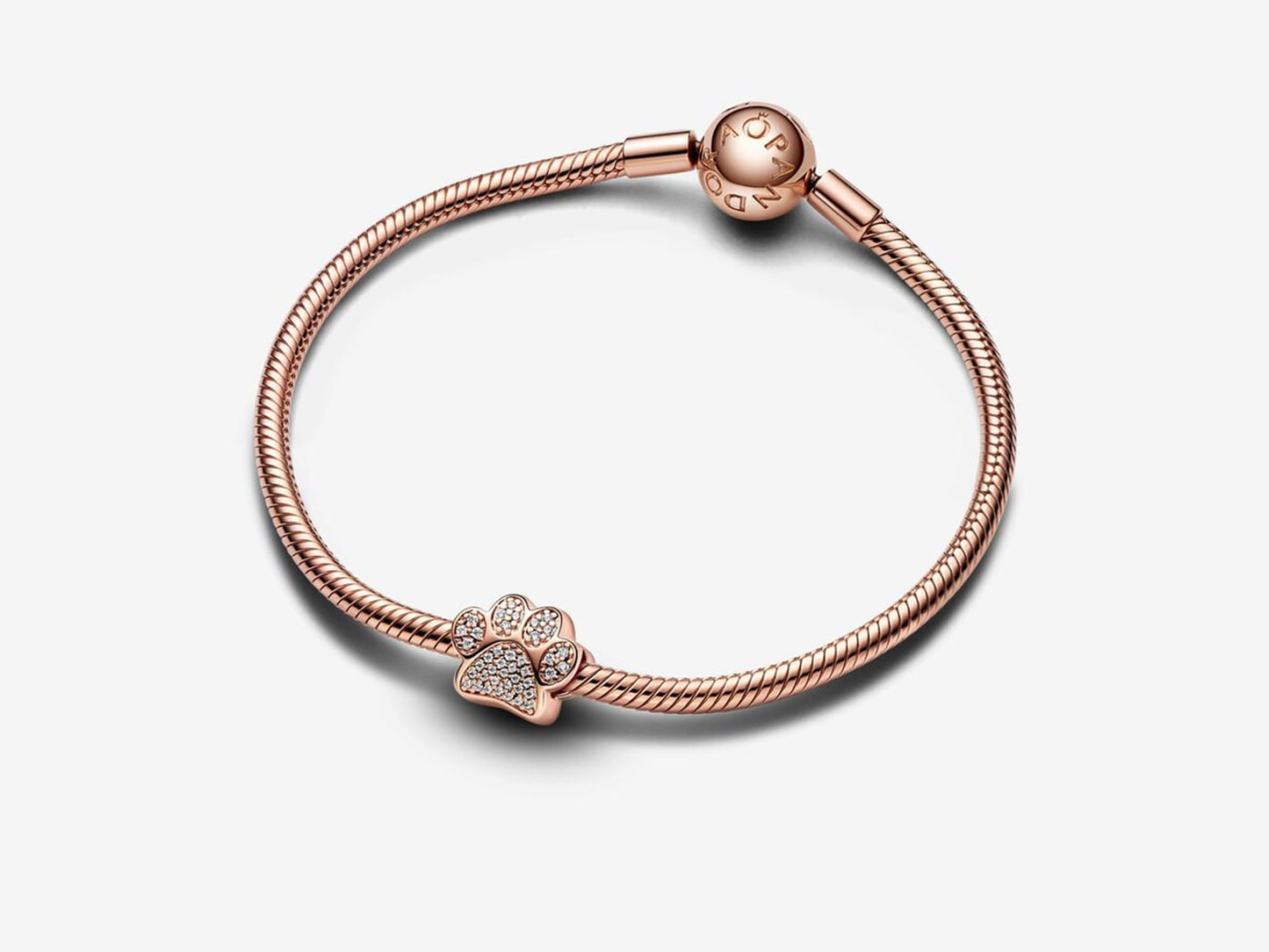 Sparkling Paw Print Charm