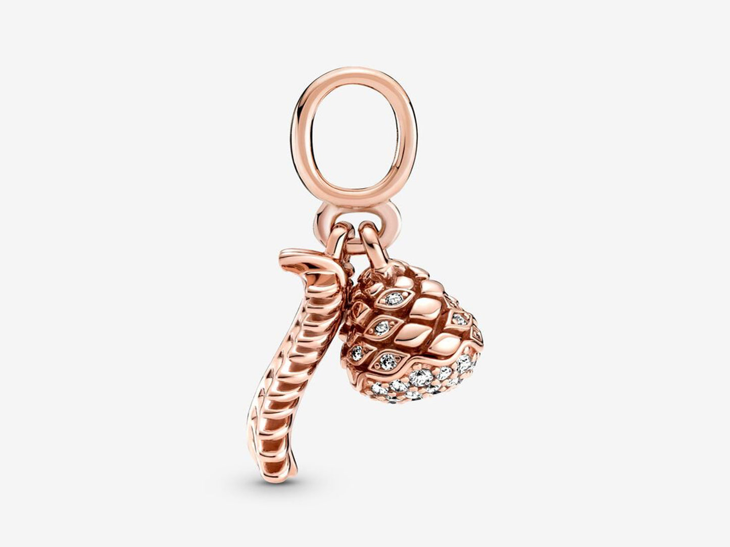 Sparkling Pine Cone Charm