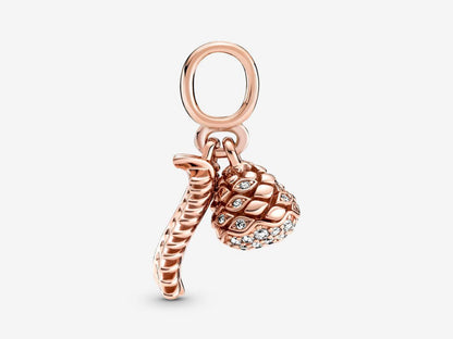 Sparkling Pine Cone Charm