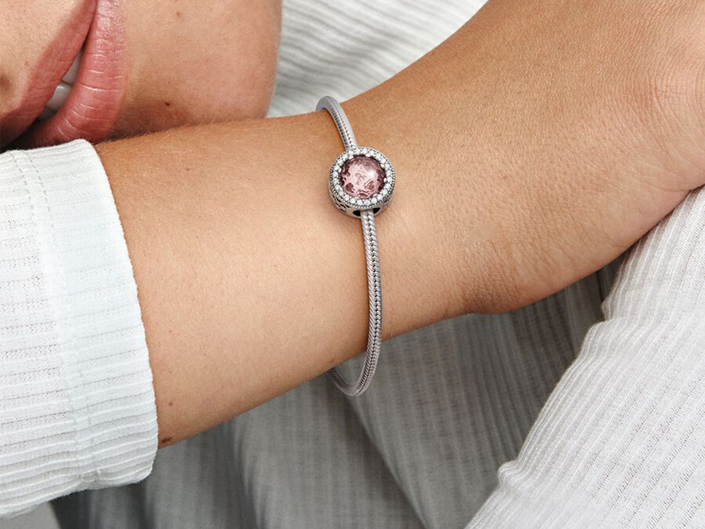 Sparkling Rose Charm