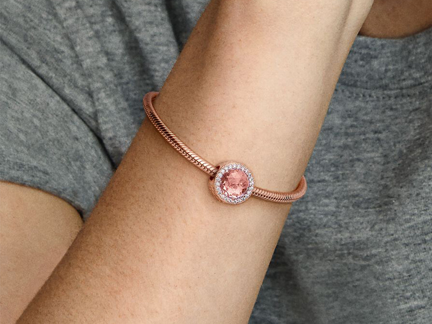 Sparkling Rose Charm