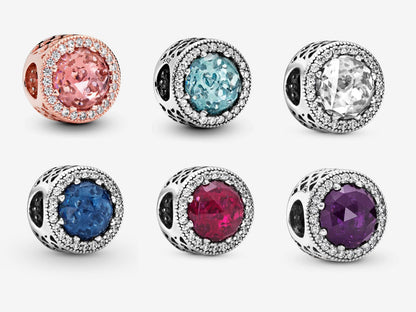 Sparkling Rose Charm