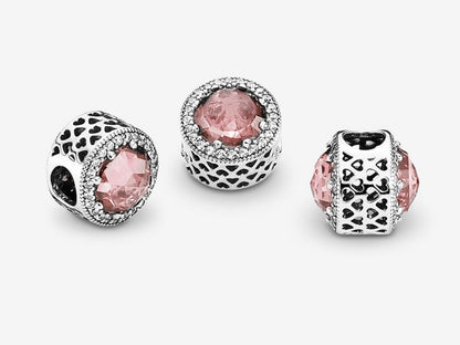 Sparkling Rose Charm