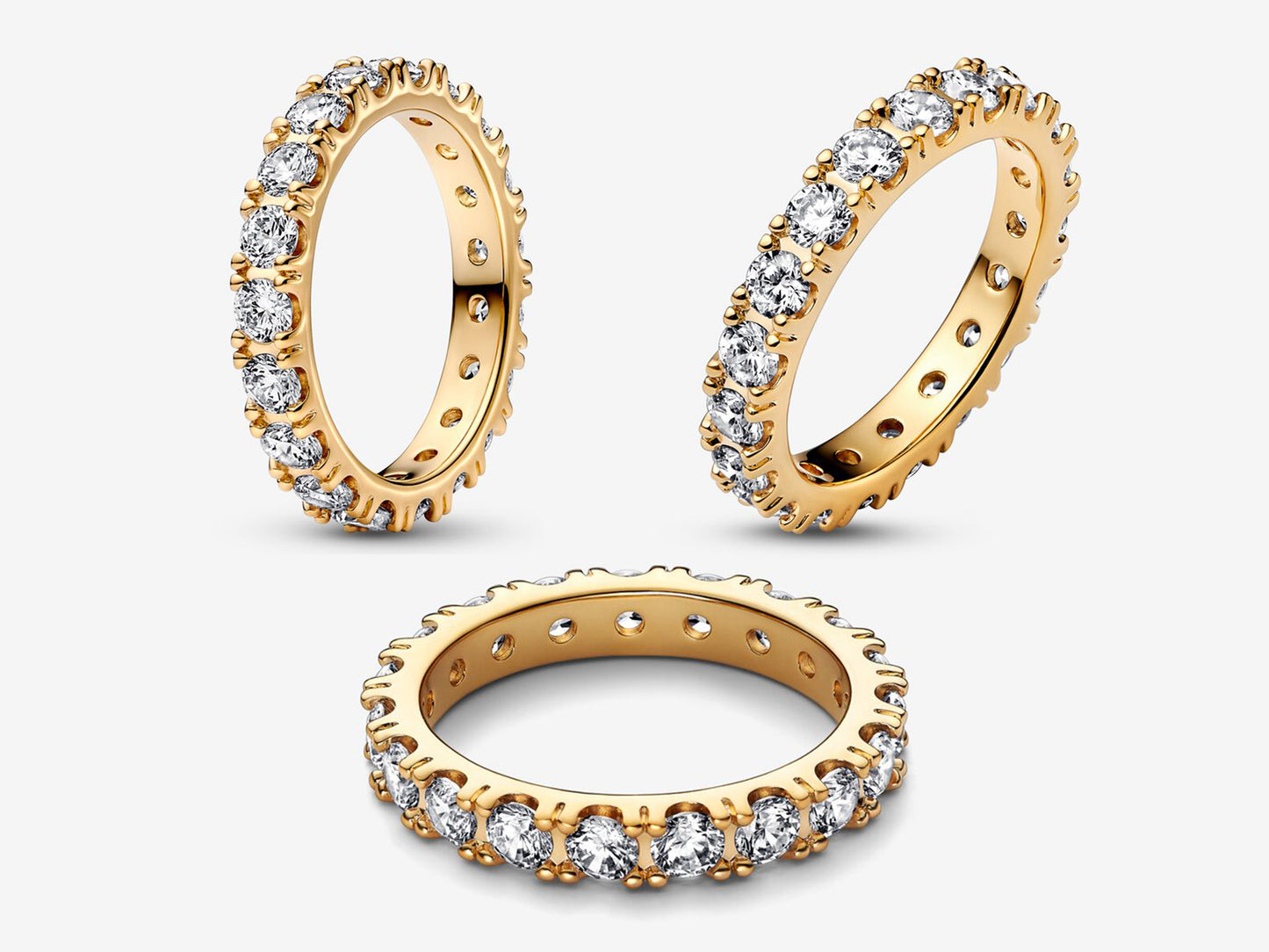 Sparkling Row Eternity Ring