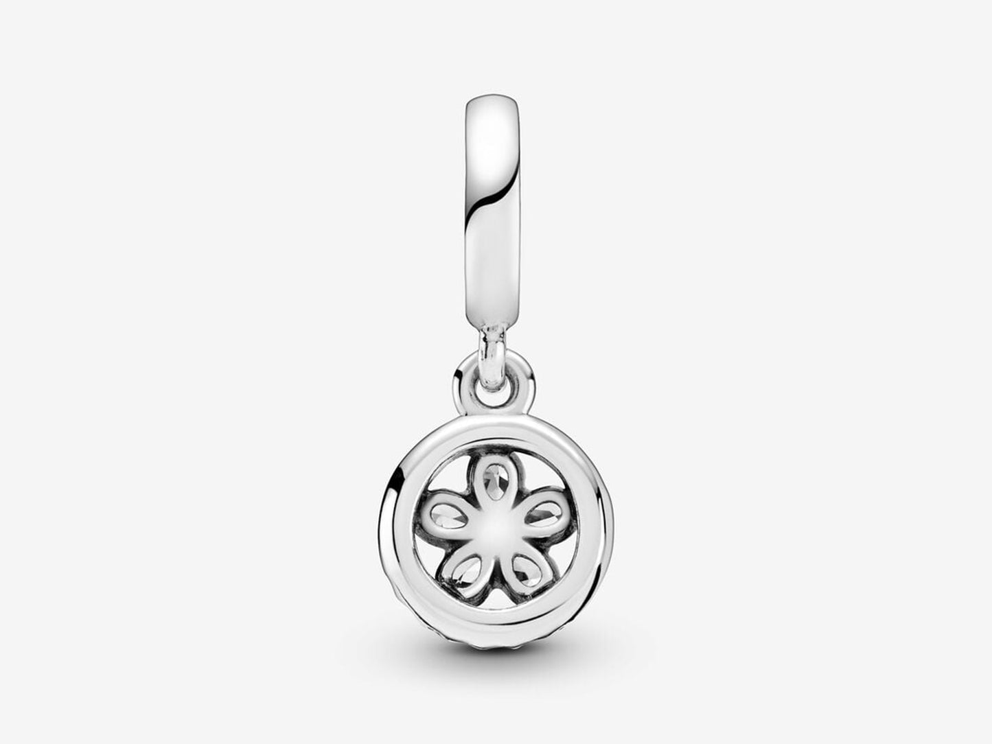 Sparkling Snowflake Round Charm