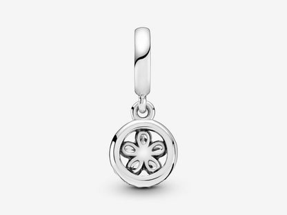 Sparkling Snowflake Round Charm