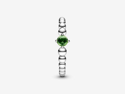 Spring Green Bead Elegance Ring