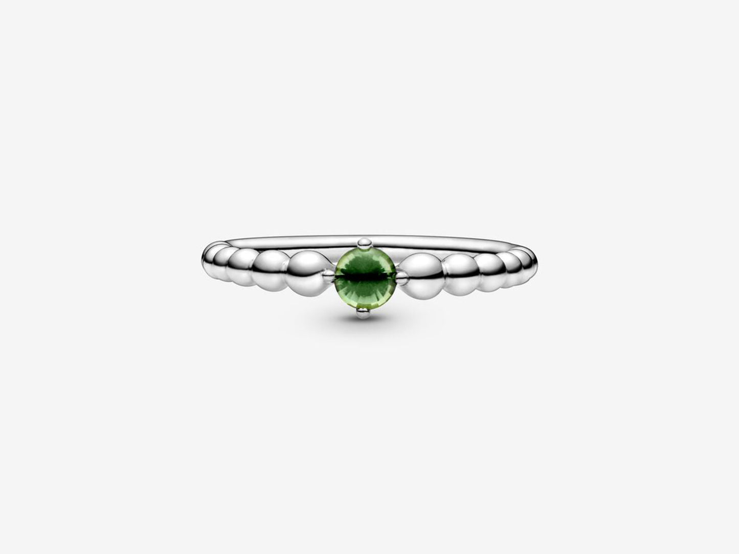 Spring Green Bead Elegance Ring