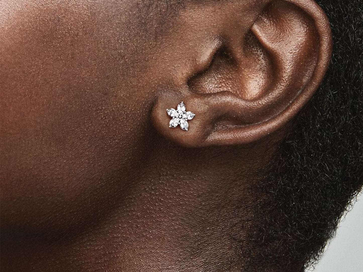 Sparkling Snowflake Stud Earrings
