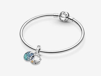 Camping Night Sky Double Dangle Charm
