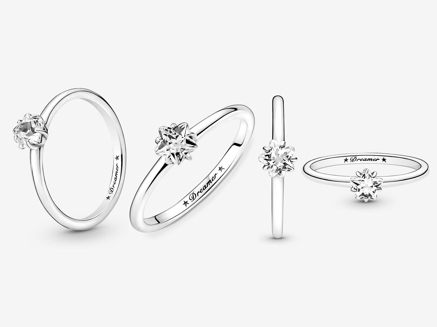 Celestial Sparkling Star Solitaire Ring