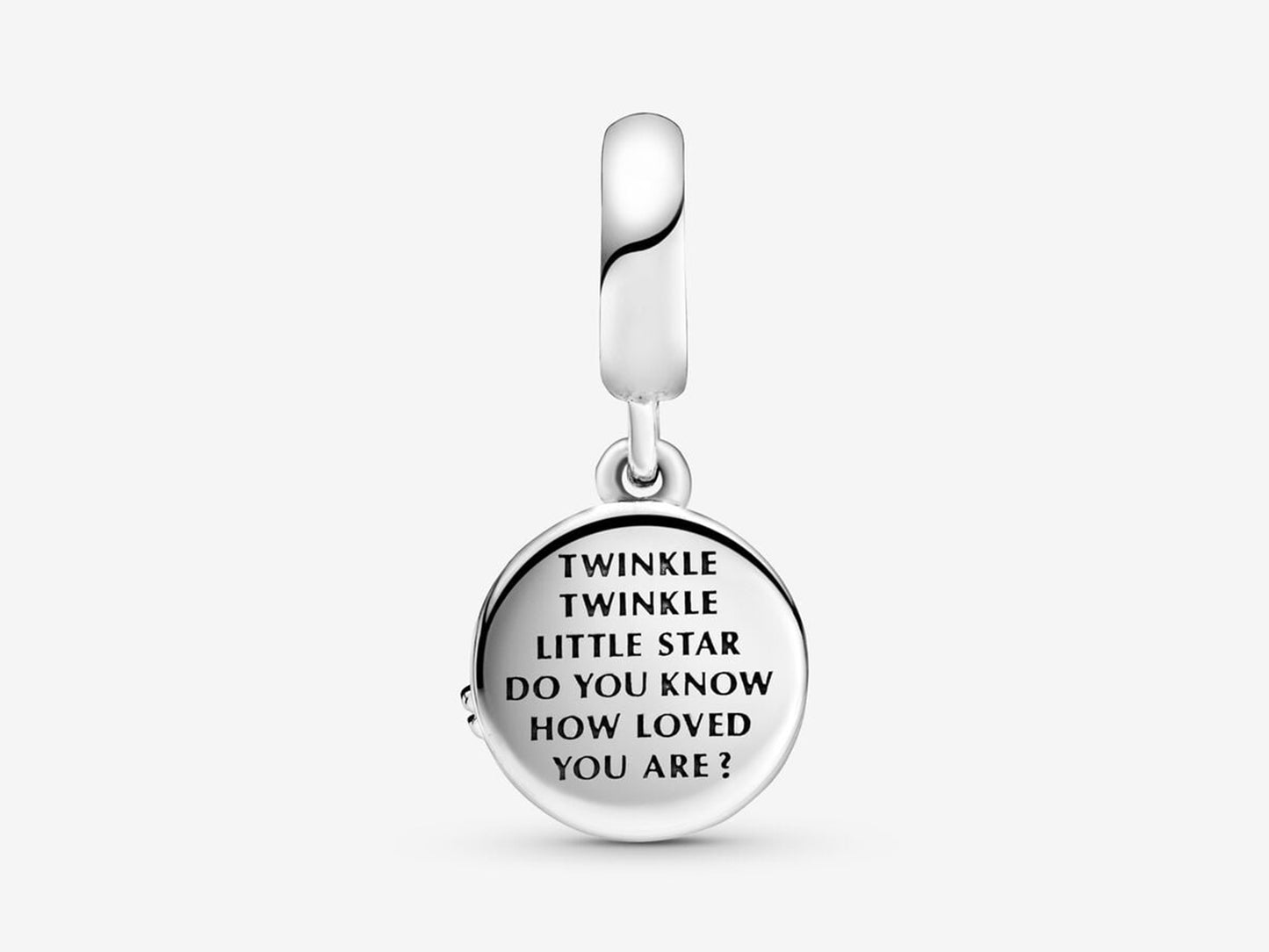 Stork and Twinkling Stars Charm
