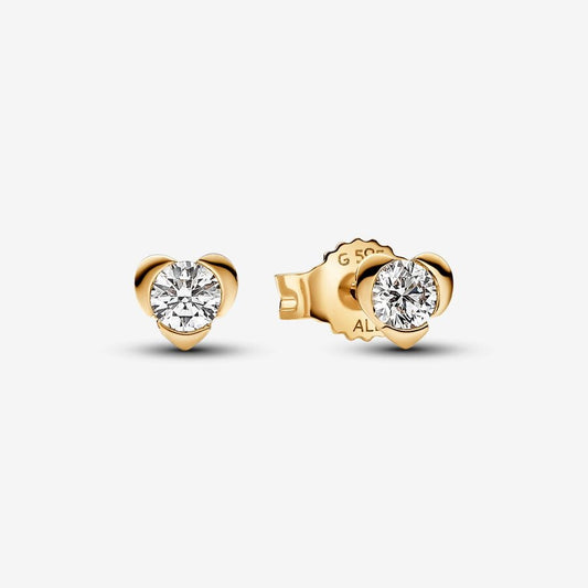 Lab-grown Diamond Heart Earrings 0.30 carat tw 14k Gold