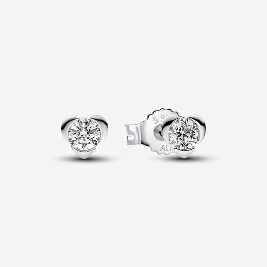 Lab-grown Diamond Heart Earrings 0.30 carat tw Sterling Silver