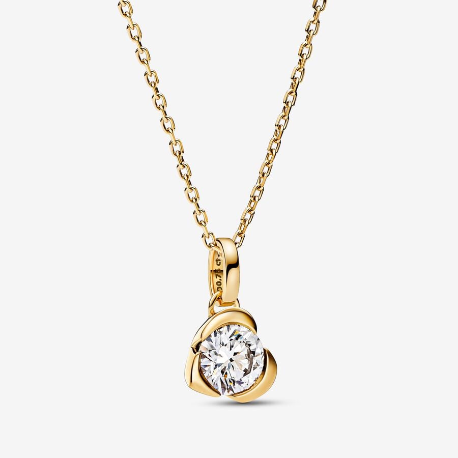 Lab-grown Diamond Heart Pendant 0.75 carat tw 14k Gold