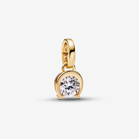 Lab-grown Diamond Horseshoe Pendant 0.25 carat tw 14k Gold
