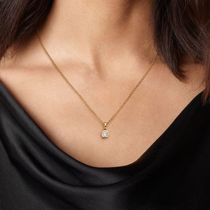 Lab-grown Diamond Horseshoe Pendant 0.25 carat tw 14k Gold