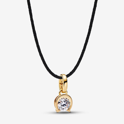 Lab-grown Diamond Horseshoe Pendant 0.25 carat tw 14k Gold