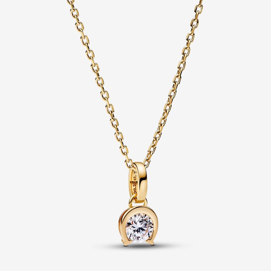 Lab-grown Diamond Horseshoe Pendant 0.25 carat tw 14k Gold